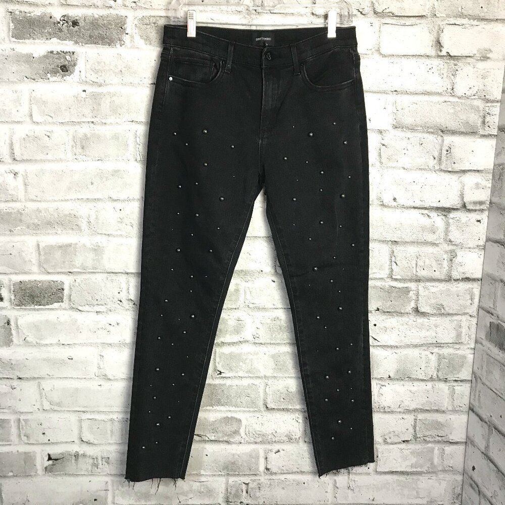 Black Studded Women's Jeans